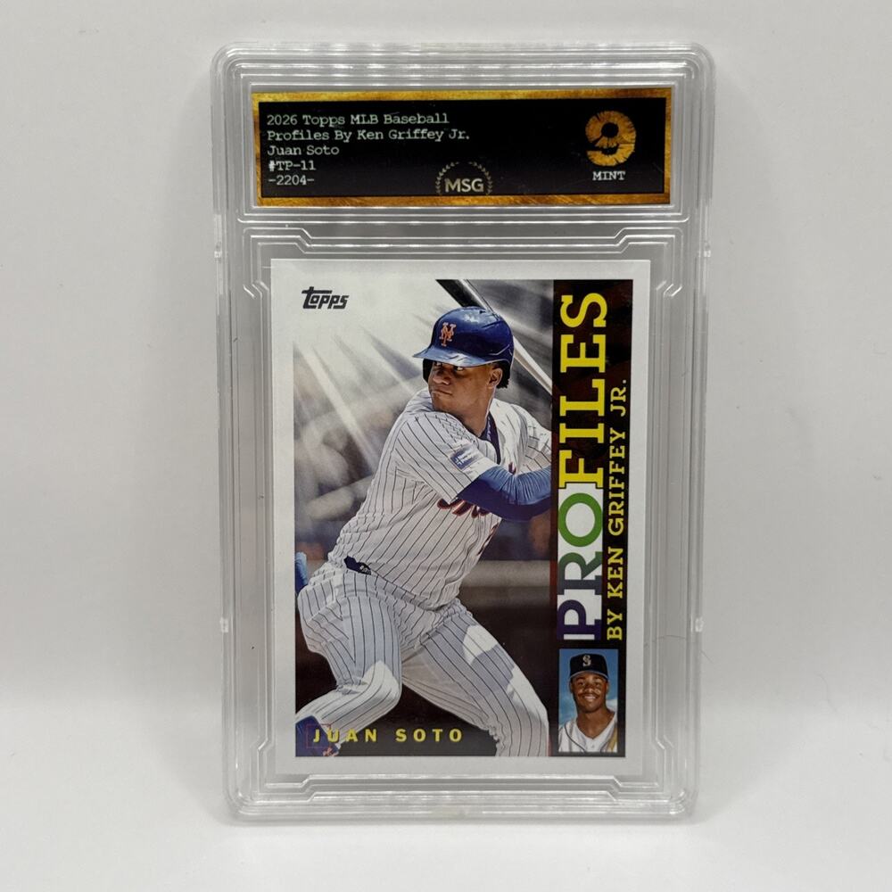 2026 Topps ProFiles By Ken Griffey Jr. - Juan Soto - New York Mets TP-11 Graded